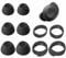 A-Focus Wingtip Ear Tips Kit for Galaxy Buds FE Replacement Silicone Anti-Slip Fit in Case Cover Eartips Ear Hook Earbuds Gel Wings Accessories Compatible with Samsung Galaxy Buds FE Graphite 5 Pairs