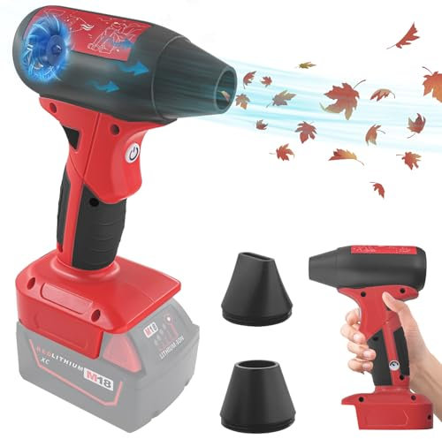 URUN Jet Dry Mini ventilatore per batteria Milwaukee M18 18 V, 130000 RPM 18 V, ventilatore portatile per la pulizia di PC, tastiera e auto (senza batteria)
