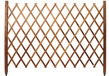 Lattenzaun, Einfassung für Gartenzaun, Garten-/Hofbegrenzung, Randpaneele, Pfosten, Blumenpflanzen, Poolzäune, Hofzaun (Größe: H120XL100CM)