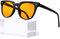 KANASTAL Yellow Blue Light Blocking Glasses Mens Red Light Protection Reduce Eye Strain Womens Bluelight anti Glare Reduction Gaming - Black Frame Yellow Lens