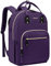 LOVEVOOK Backpack Womens, 15.6 Inch Laptop Travel Work Rucksack, Waterproof School Bag for Teacher, Anti Theft Ladies Computer Back Pack for Office Business College, Purple