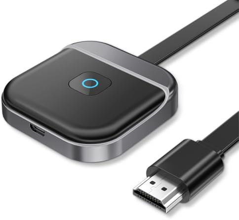 Wireless HDMI Adapter, 1080P Miracast Wireless HDMI Dongle, Dualband 5GHz/2.4GHz Wireless HDMI Display Adapter Kompatibel mit iPhone/iPad/Laptop/iOS/Android/Windows, Unterstützt Miracast/DLNA/Airplay