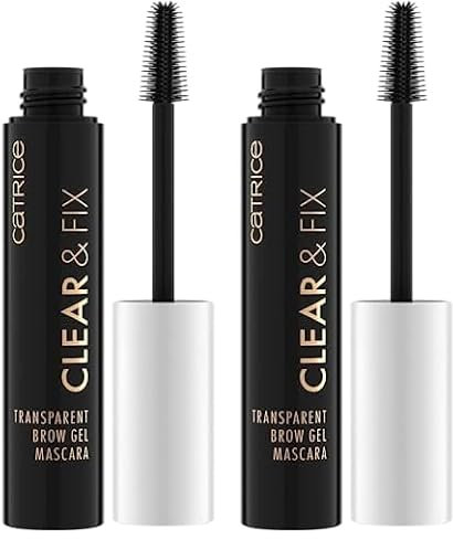 Catrice Clear & Fix Transparent Brow Gel Mascara, Augenbrauengel, Nr. 010, Transparent, langanhaltend, definierend, vegan, ohne Mikroplastikpartikel, Nanopartikel frei, ohne Parfüm, 2er Pack (5ml)