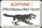 Warnschild Spaßschild - Achtung Pflichtbewusster Hund- ca. 15 x 10 cm - 308160 - Wachhund