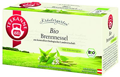 Teekanne ?sterreich Kr?utergarten Bio Brennnessel mit Zitronengras, 6er Pack (6 x 36 g)