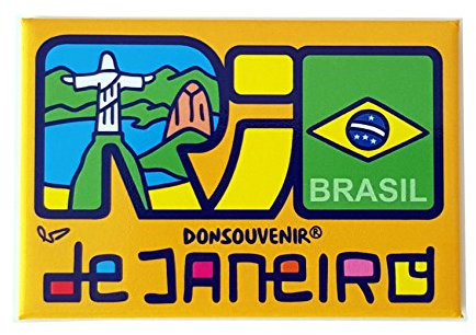 Magnet Rio DE Janeiro (BRASILIEN). Modell: Christus. Magnet FÜR DEN KÜHLSCHRANK. DONSOUVENIR.