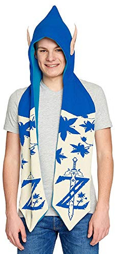 Nintendo Unisex Legend of Zelda Twilight Princess with Ears Hooded Scarf, Multi-Colour (KS610308ZEL) schal, Mehrfarbig (Mehrfarbig), Einheitsgröße