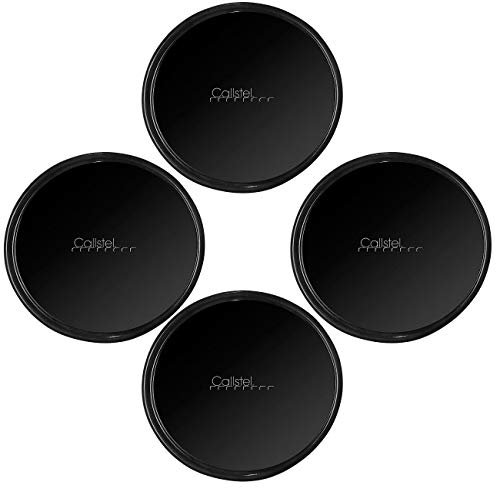 Callstel Smartphone Wandhalterung: 4er-Set 2in1-Gel-Pad & Wandhalterung mit Nano-Technologie, Ø 80 mm (Handy, Halterung, Halterungen für Navi)
