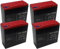 KIT 4x BATTERIA RICARICABILE AL PIOMBO 12V 48V 20AH DEEP CYCLE CICLICA BICI BICICLETTE ELETTRICHE SCOOTER CARROZZINE ELETTRICHE 6DZM20 6-DZM-20 USO CICLICO CARRELLI ELETTRICI MOTORI TRAZIONE ELETTRICA