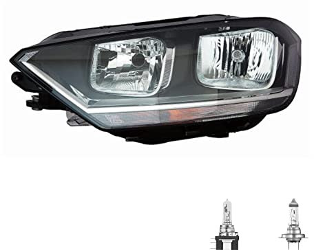 Halogen Scheinwerfer links H7 schwarz für Sportsvan inklusive OSRAM Lampen mit Elektromotor