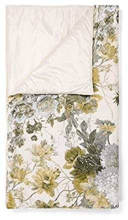 ESSENZA Quilt Maily Blumen Polyester Olive, 270x265 cm