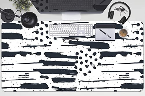 Decormat sous-Main de Bureau 100x50cm Gaming de Protection Vinyle sous-Main Bureau - Peinture Abstraite