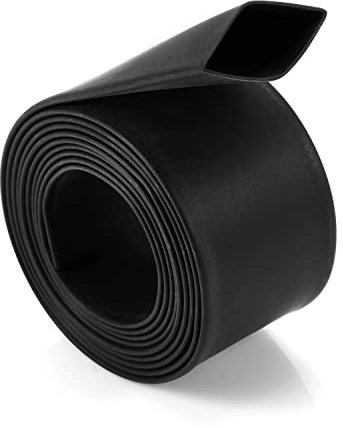 Chanzon 3:1 Ratio 1/2 (12.7mm) Heat Shrink Tubing - Marine Grade Waterproof Adhesive Lined - 4Ft Roll (1.22M Total Length) Black Polyolefin Sleeving Wrap Shrinking 3 to 1 Ratio 1pcs