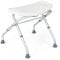 COSTWAY Shower Chair with Handles, Height Adjustable Bath Tub Shower Stool, Elderly Handicap Disabled Non-Slip Bathroom Bench (Folding Seat, 50 x 45-52 x 47-50cm)