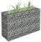 Suiwen Lit surélevé à Gabion Jardinière à Gabion Plantes Pot de Fleurs Lit Surélevé à Gabion Gabion Jardiniere Lit surélevé à Gabion Acier galvanisé 90x30x60 cm