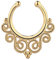 Nasenstecker Unecht, 1 Stück Nostril Piercing Echt Edelstahl Gold Filigranes Muster In U Form
