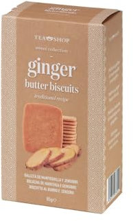 TEA SHOP - Galletas de Jengibre 75g - Receta Tradicional Holandesa - Para acompañar té, infusiones o café