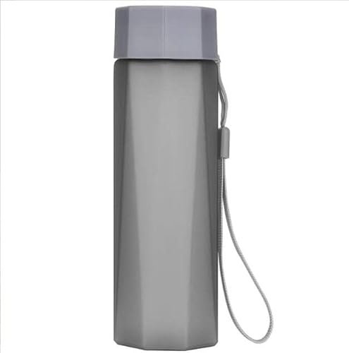 Trinkflasche Wasserflasche Im Freien Einfache Sport-Wasserflasche Mit Seil 380 Ml Kunststoff-Peeling-Oberfläche, Auslaufsichere Dichtung, Direkte Trinkflaschen Sportflasche ( Blue : A , Size : 380ml )