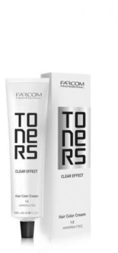 Farcom professional Toner haarfarbe creme anti-gelb, silber, anti-orange,mit clear effect-formel,ammoniakfrei (TONER ANTI-ORANGE 100ML)