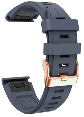 INFRI Bracelet de Montre 20 mm pour Garmin Fenix 6S Pro, 5S Plus - Boucle Or Rose, Facile à Installer, Silicone à Libération Rapide, Compatible Fenix 6S, Agate