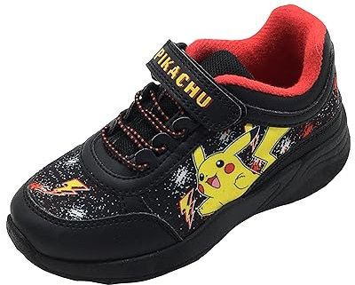 Pokemon-Turnschuhe für Jungen oder Mädchen, Schwarz, Größe 1 UK, 33 EU