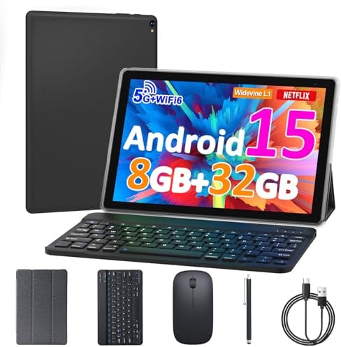 COOPERS Tablet da 10,4 pollici, 16 GB RAM 128 GB ROM potente CPU Octa Core, schermo 2000 * 1200 risoluzione 2K Android 12 Tablet PC, 5 + 13 MP doppia fotocamera, BT5.0, 7580 mAh batteria computer