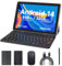 Tableta Android 14 de 10 pulgadas, 6 GB de RAM, 32 GB de ROM, potente CPU de cuatro núcleos, pantalla de resolución de 1280 x 800, cámara de 8 MP, computadora de batería de 6000 mAh, tabletas 2 en 1