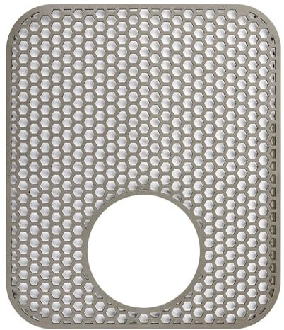 Folding Non-Slip Sink Protective Mat, Multifunctional Drain Heat Insulation Mat, Silicon Mat Counter Protector for Bottom of Kitchen Sink, Dishes Glassware Dishes Fruit Pots(Bottom Hole)