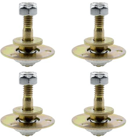 Lovelysp-M8 x 45 mm Rodamiento de silla mecedora de aleación de zinc con tornillos para cojinetes de silla mecedora para muebles, pieza de conexión, 4 piezas