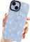 AMART for iPhone 15 Case Cute,Clear with White Butterfly Pattern Design Soft TPU Women Girls Shockproof Protective Phone Cover for iPhone 15