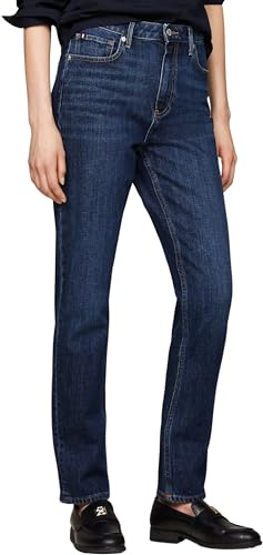 Tommy Hilfiger Damen Jeans Hose Slim Fit, Blau (Dark Blue), 26W/32L