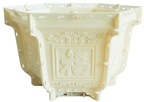 Moldes grandes para macetas de hormigón en forma hexagonal molde para macetas moldes de arcilla de cemento para hacer macetas decoración de jardín (tamaño: 28 x 28 cm)