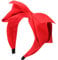 JINBUYAO Serre-tête avec nœud rouge pour femme - Grand nœud - Turban large - Accessoires pour cheveux (rouge)