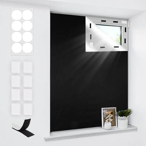 Homedemo Store Occultant Fenetre 145x200cm, Découpable Tissu Isolation Thermique pour 100%, Portable Rideaux, Convient pour bébé Chambre