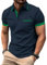zitysport Poloshirt Herren Kurzarm Shirt Atmungsaktives Golf Polo Shirt Männer Sommer Shirts Sport Basic Slim Fit Tshirt mit Brusttasche Polohemd(Marineblau-M)