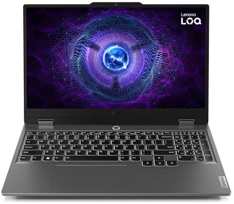Lenovo LOQ Notebook Gaming 15.6 FHD (1920x1080) 144Hz, Intel Core i5-12450HX, RAM 16GB, 1TB SSD, NVIDIA GeForce RTX 4050 6GB GDDR6, Windows 11, Tastiera Retroilluminata, Luna Grey