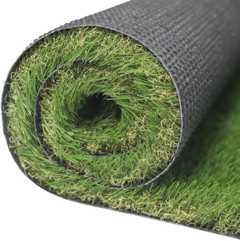 Prato Sintetico Erba Tappeto Manto Giardino Colore 4 Sfumature Effetto naturale Altezza 20mm 30mm 40mm 50mm Anti UV Atossico Drenante Varie misure (50mm 1x10mt 10mq)