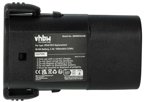 vhbw 1x Akku kompatibel mit Moser Arco 1854 Serie Schermaschine (1800 mAh, 2,4 V, NiMH)