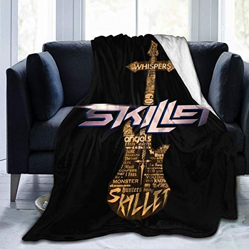 Skillet Band Home Warm Blanket Luxury Super Soft Flannel Large Size Living Room Bedroom