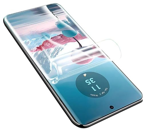 [2 unidades] Protector de pantalla de hidrogel flexible importado para Motorola Edge 50 Fusion, protector de pantalla de dureza 6H, protector de pantalla ultra transparente [antiarañazos] [sin