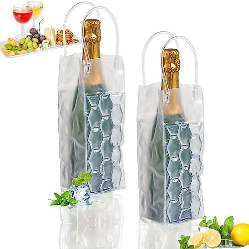 Wine Cooler Sleeve with Protector Instant Cooling (2pcs)