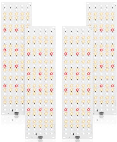JKOKPMG Lámpara para plantas de 540 LEDs, Espectro completo LED, 4 luces de crecimiento, luz de crecimiento con temporizador 3/9/12H, 10 niveles de brillo para plantas de interior