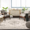HUGEAR Vintage Bereich Teppich 90x150 cm Indoor Schlafzimmer Küche Taupe Medaillon Waschbar Wohnzimmer Retro Akzent Werfen Distressed Büro Esszimmer Badezimmer