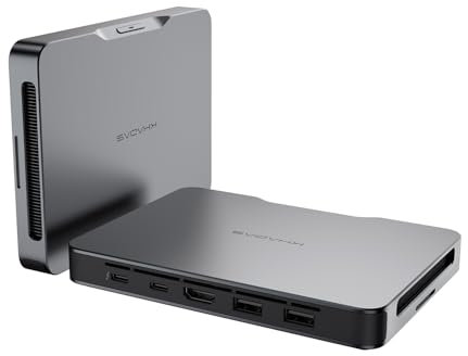 khadas Mind 2 Mini PC - Core Ultra 5 125H (14 core, 18 thread, fino a 4,5GHz) - 16GB LPDDR5+512 GB SSD PC desktop portatile con grafica HD e creazione AI | BT 5.3 | 4K/8K UHD | Windows 11 Home