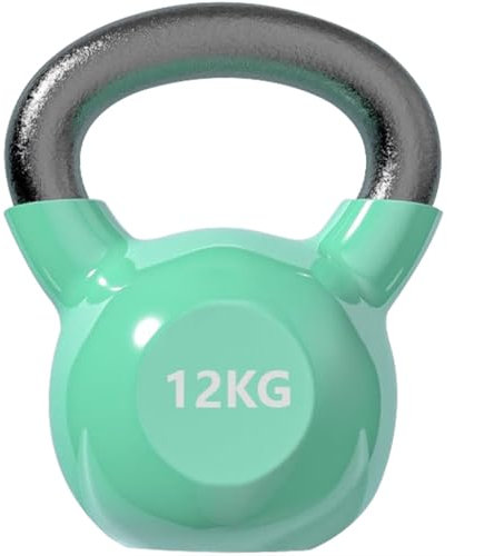Kettlebell-Gewichte Fitnesstraining Für Anfänger Kugelhantel, Heimhantel Aus Massivem Gusseisen, Bauch-/Armmuskulatur, Sportgeräte(Green-12kg)