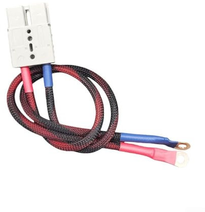 Zoegneer 120 A Batteriekabel mit O-Ring-Anschluss, großes reines Kupfer, Silikon, Stromleitung, Strom, Hochleistungshülse für Anderson (500 mm)