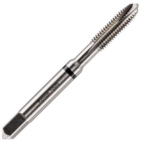 Rennie Tool 10BA HSS Spiral Point Tap for Tapping Threads in Through Holes | Suitable For Use On Steel, Cast Steel, Cast Iron, Non-ferrous Metals, Plastics, Softwood & Hardwoods. Hand / Machine Tap
