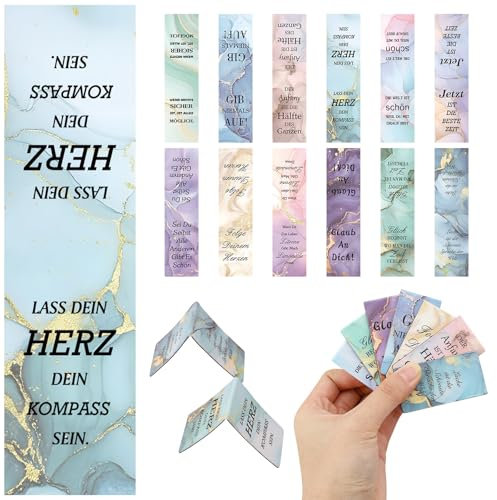 12 Pcs Lesezeichen Magnetisch Inspirierende Zitate, Ermutigende Sprüche, Kleine Geschenke Adventskalender Füllung 2025 Magnetische Lesezeichen für Lehrer Studenten Buchliebhaber Schüler Freund
