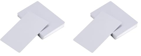 TOPINCN 100 Stück Metall Visitenkarten mit Gravur auf Aluminiumplatten, Beeindruckende Blanko Markierung, Graviertes Metall, Glatte Namenskarten