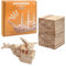 Liangding Bastelholz Klötzchen, 100 Stück Holzleisten zum Basteln, Holzbausteine 100x20x7 mm Holzklötze Holzleiste, Bastelklötzchen Hölzchen Holzstäbchen für Diy Projekte, Deko